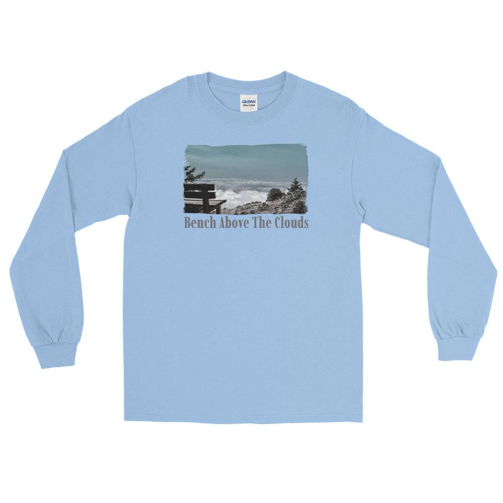 Men’s Long Sleeve Shirt/Bench Above The Clouds/Personalised - Enet Images