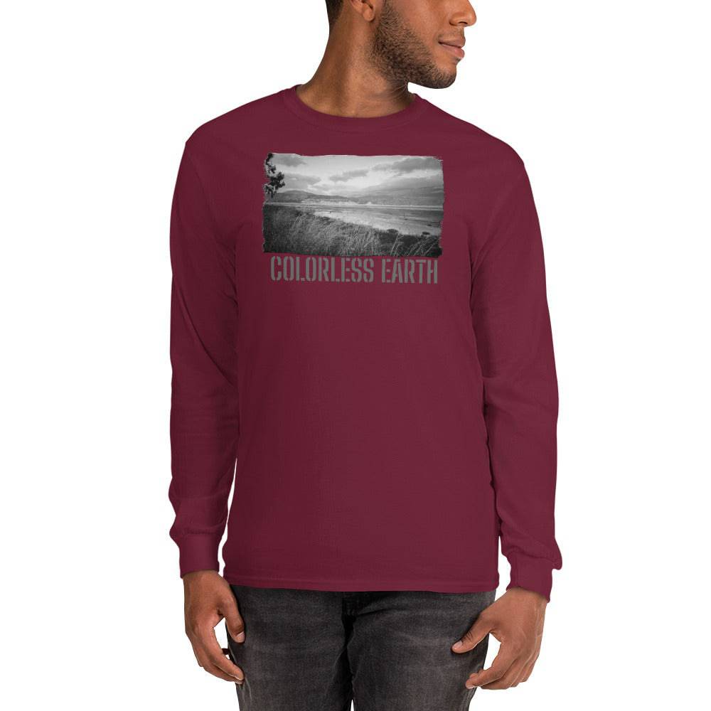 Men’s Long Sleeve Shirt/Colorless Earth/Personalised - Enet Images