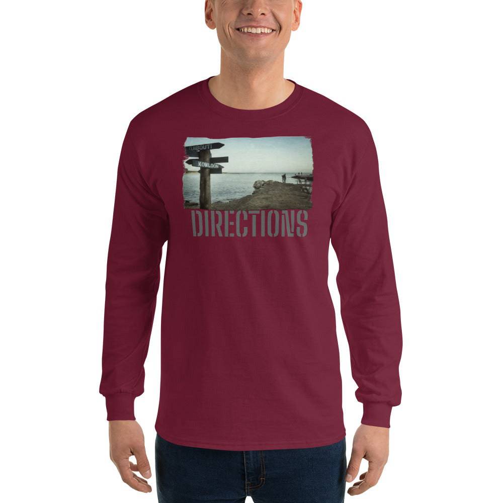 Men’s Long Sleeve Shirt/Directions/personalised - Enet Images