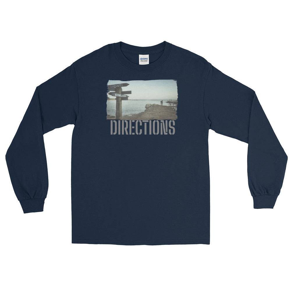 Men’s Long Sleeve Shirt/Directions/personalised - Enet Images