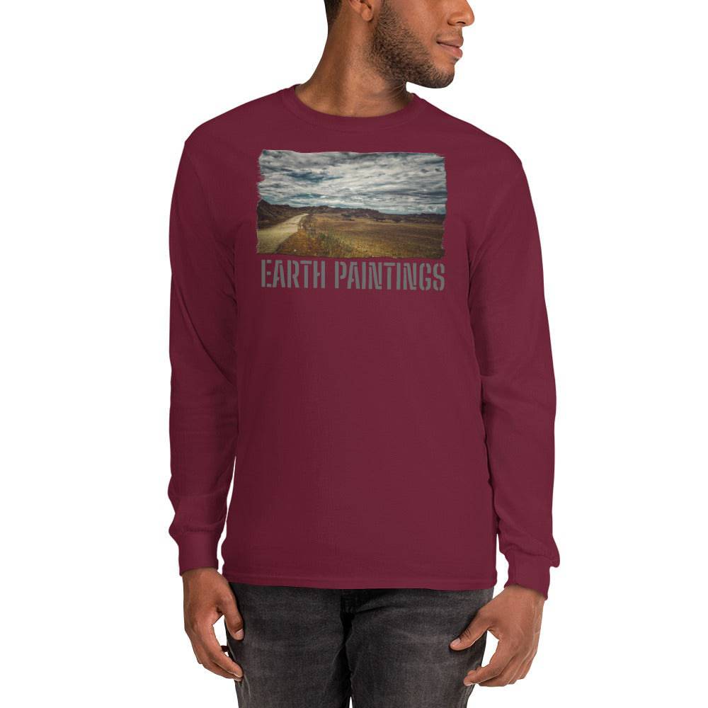 Men’s Long Sleeve Shirt/Earth Paintings/Personalised - Enet Images