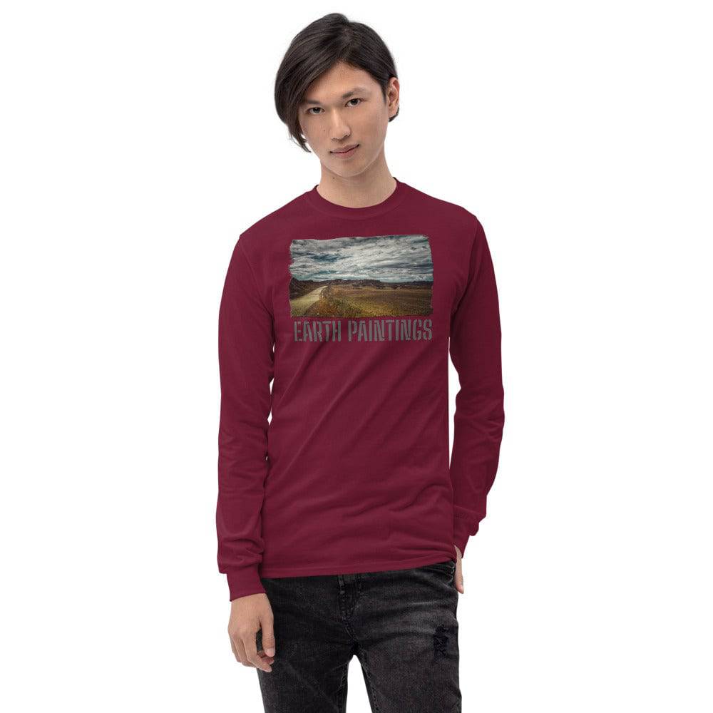 Men’s Long Sleeve Shirt/Earth Paintings/Personalised - Enet Images