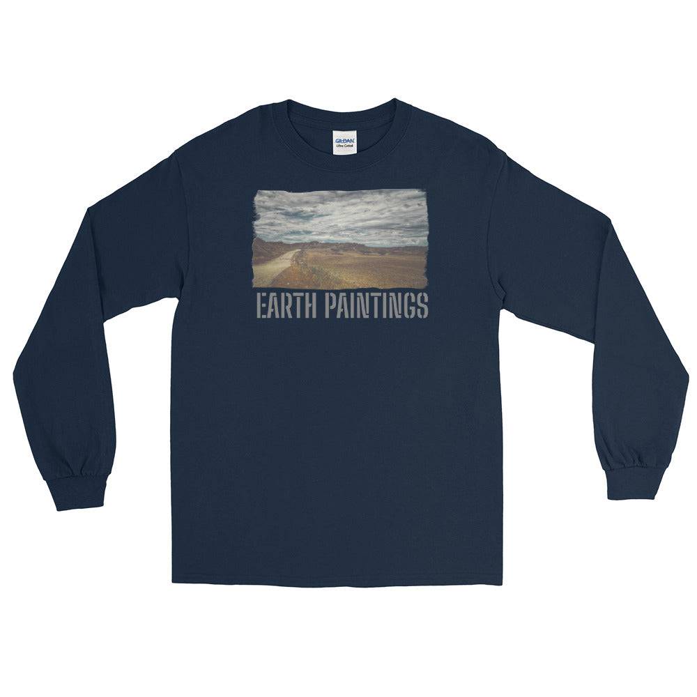 Men’s Long Sleeve Shirt/Earth Paintings/Personalised - Enet Images