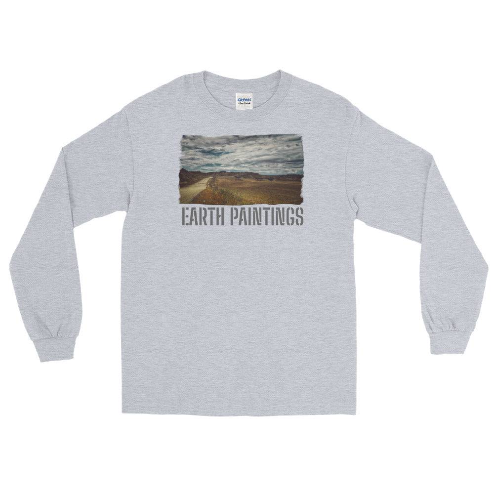 Men’s Long Sleeve Shirt/Earth Paintings/Personalised - Enet Images