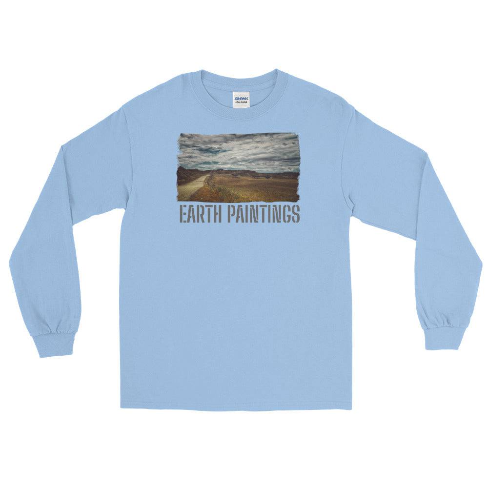 Men’s Long Sleeve Shirt/Earth Paintings/Personalised - Enet Images
