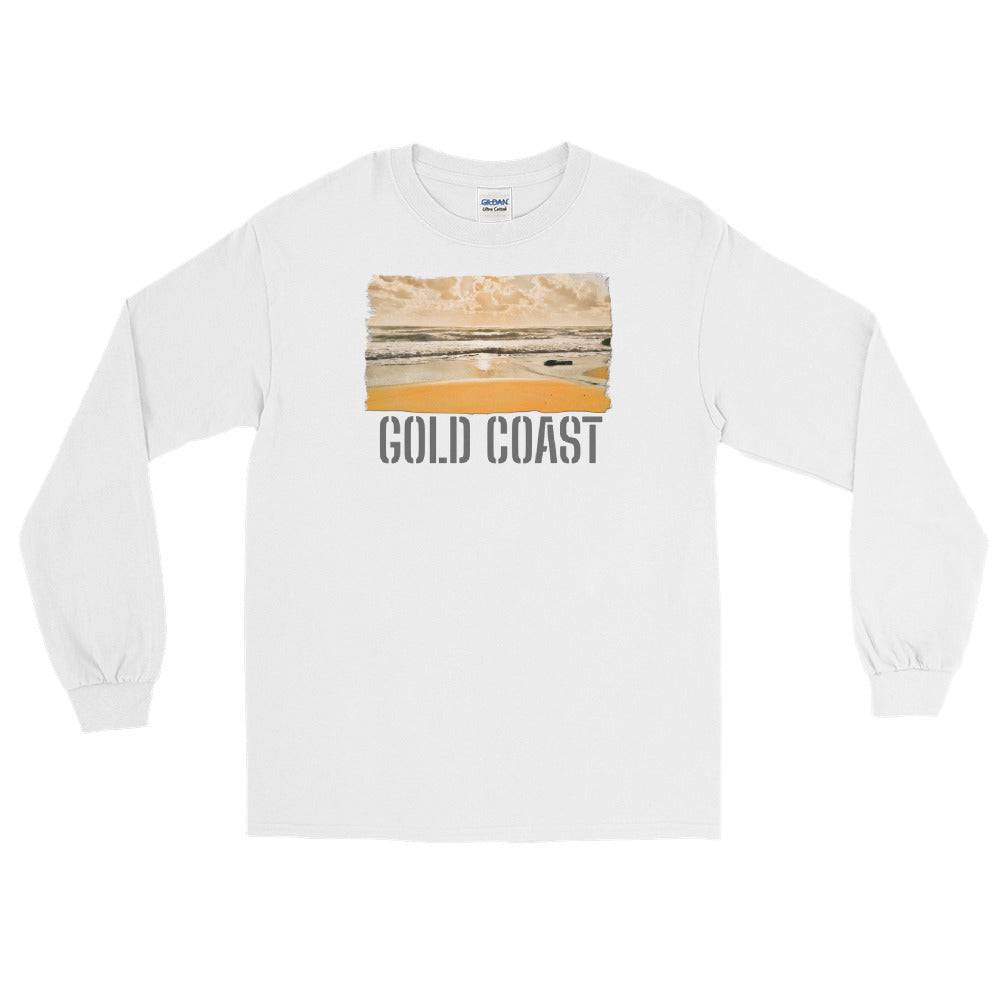 Men’s Long Sleeve Shirt/Gold Coast/Personalised - Enet Images
