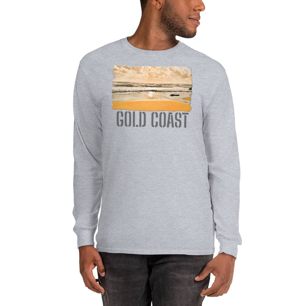 Men’s Long Sleeve Shirt/Gold Coast/Personalised - Enet Images