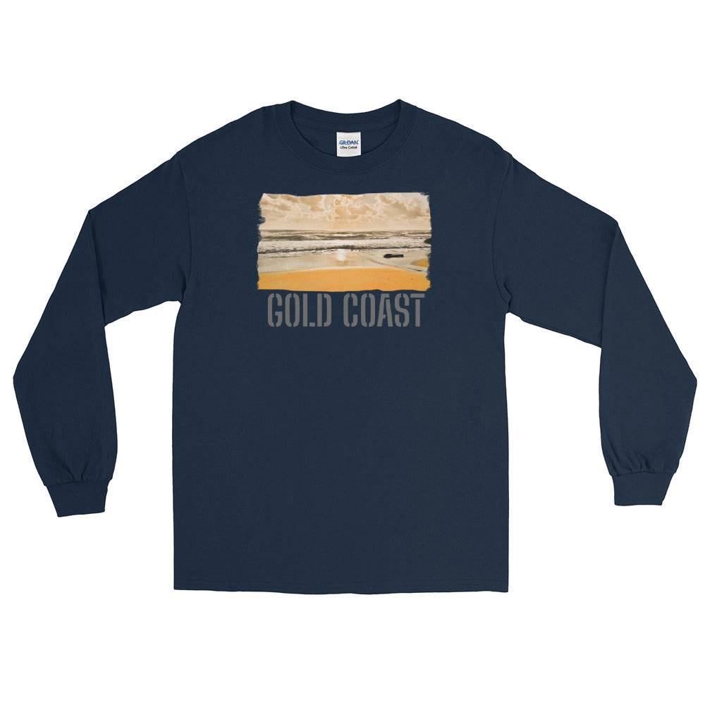 Men’s Long Sleeve Shirt/Gold Coast/Personalised - Enet Images