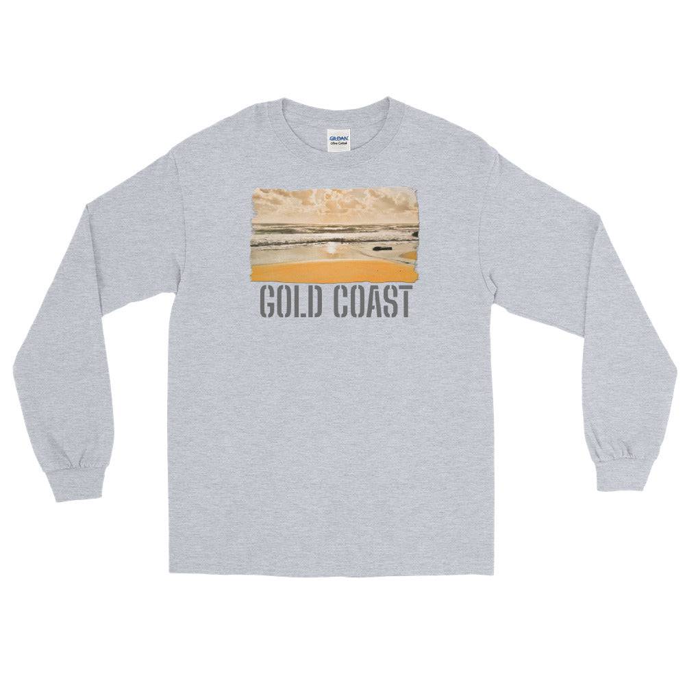 Men’s Long Sleeve Shirt/Gold Coast/Personalised - Enet Images