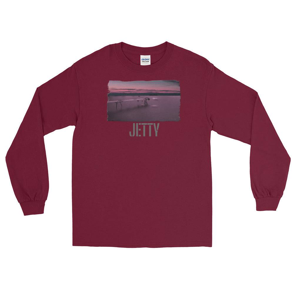 Men’s Long Sleeve Shirt/Jetty Against The Ocean/personalised - Enet Images