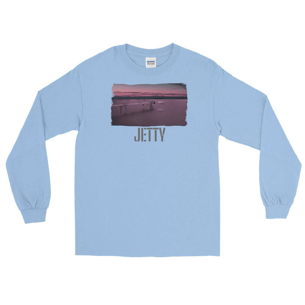 Men’s Long Sleeve Shirt/Jetty Against The Ocean/personalised - Enet Images