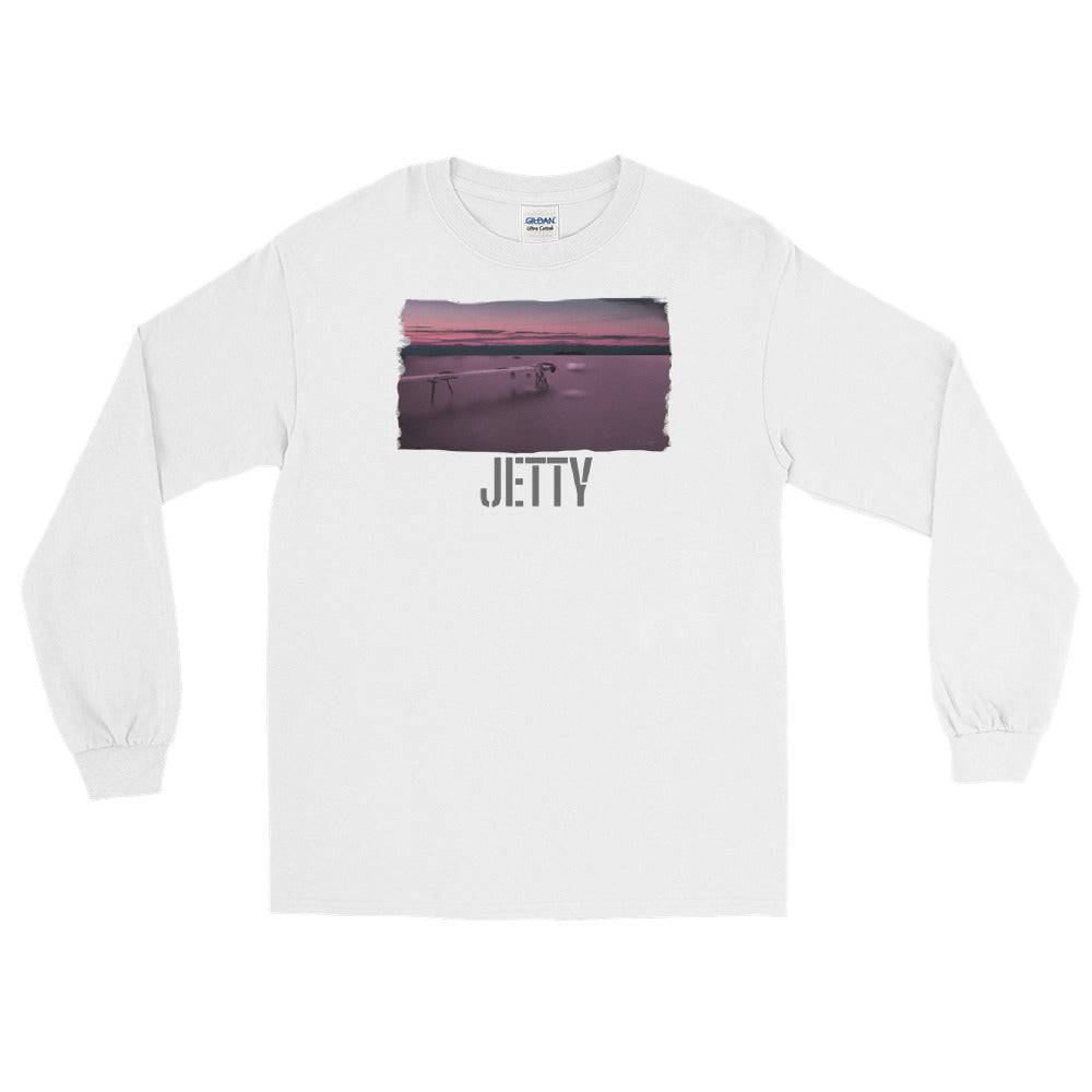 Men’s Long Sleeve Shirt/Jetty Against The Ocean/personalised - Enet Images
