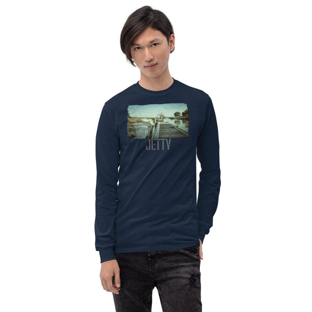 Men’s Long Sleeve Shirt/Jetty/Personalised - Enet Images