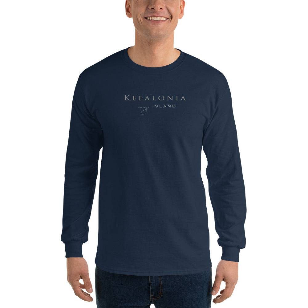 Men’s Long Sleeve Shirt/Kefalonia White - Enet Images