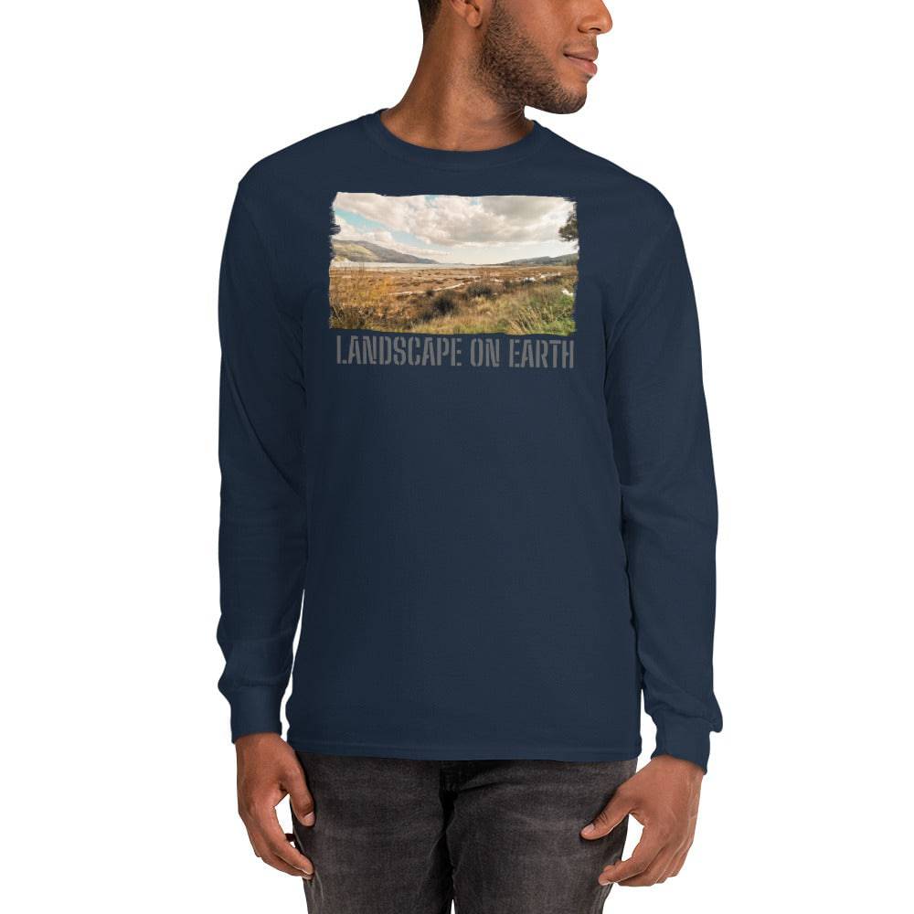 Men’s Long Sleeve Shirt/Landscape On Earth/Personalised - Enet Images