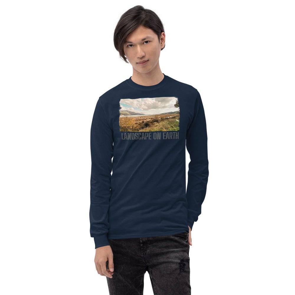 Men’s Long Sleeve Shirt/Landscape On Earth/Personalised - Enet Images