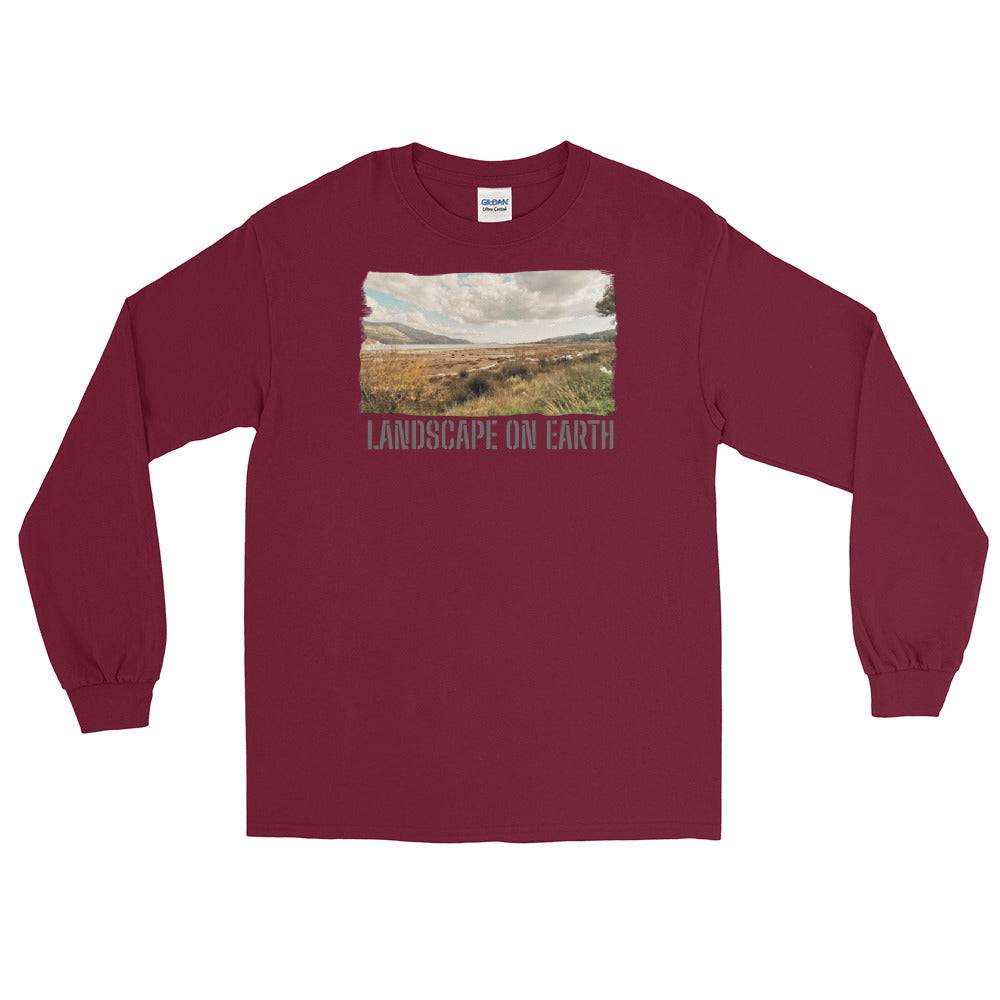 Men’s Long Sleeve Shirt/Landscape On Earth/Personalised - Enet Images
