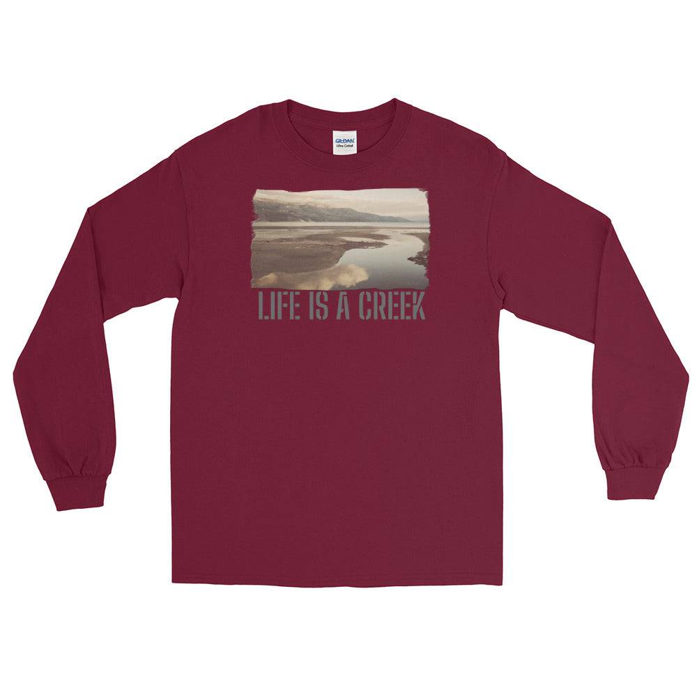 Men’s Long Sleeve Shirt/Life Is A Creek/Personalised - Enet Images