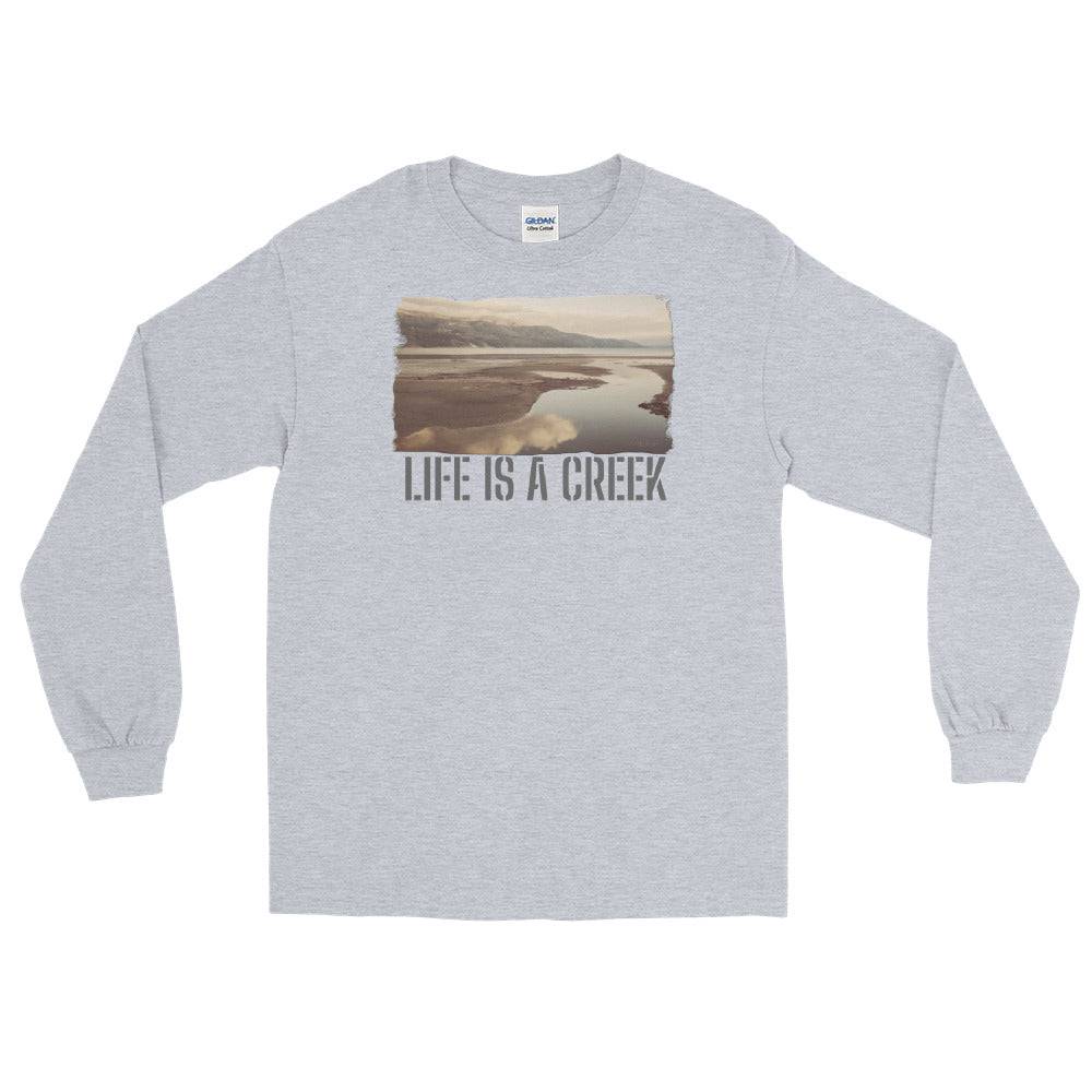 Men’s Long Sleeve Shirt/Life Is A Creek/Personalised - Enet Images