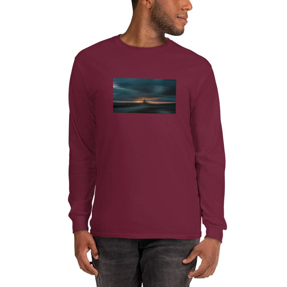 Men’s Long Sleeve Shirt/lighthouse in motion - Enet Images