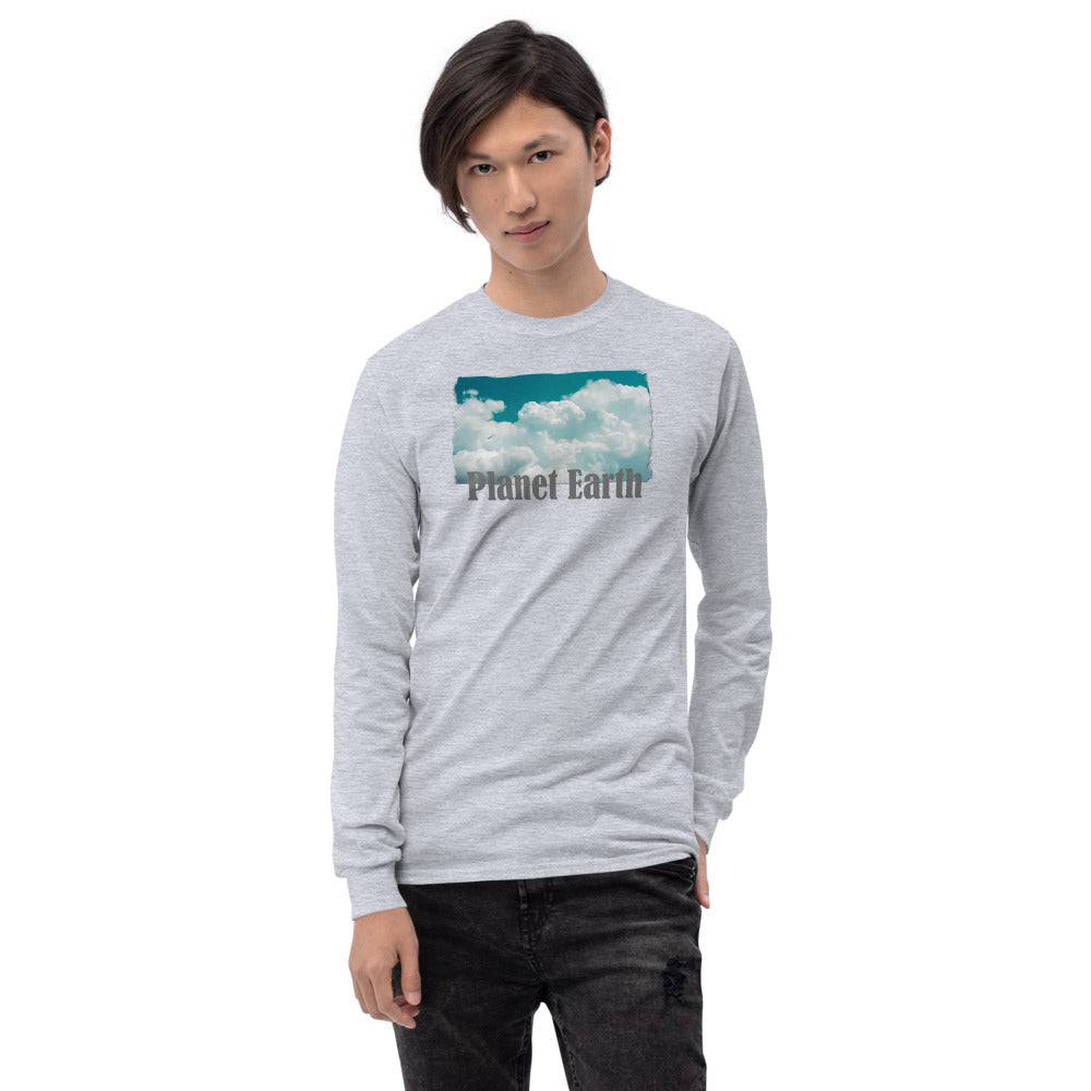 Men’s Long Sleeve Shirt/Planet Earth/Personalised - Enet Images