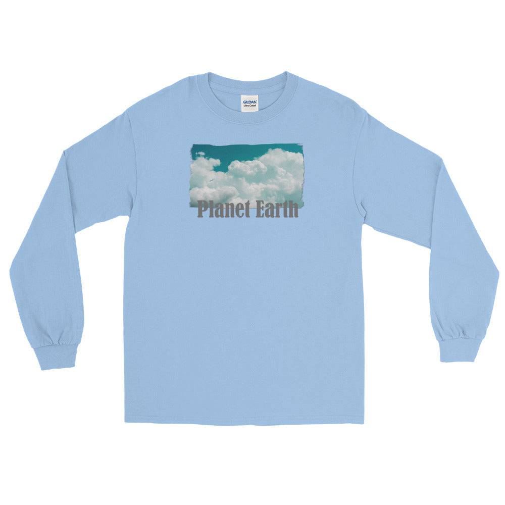 Men’s Long Sleeve Shirt/Planet Earth/Personalised - Enet Images