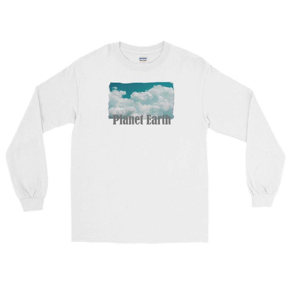 Men’s Long Sleeve Shirt/Planet Earth/Personalised - Enet Images