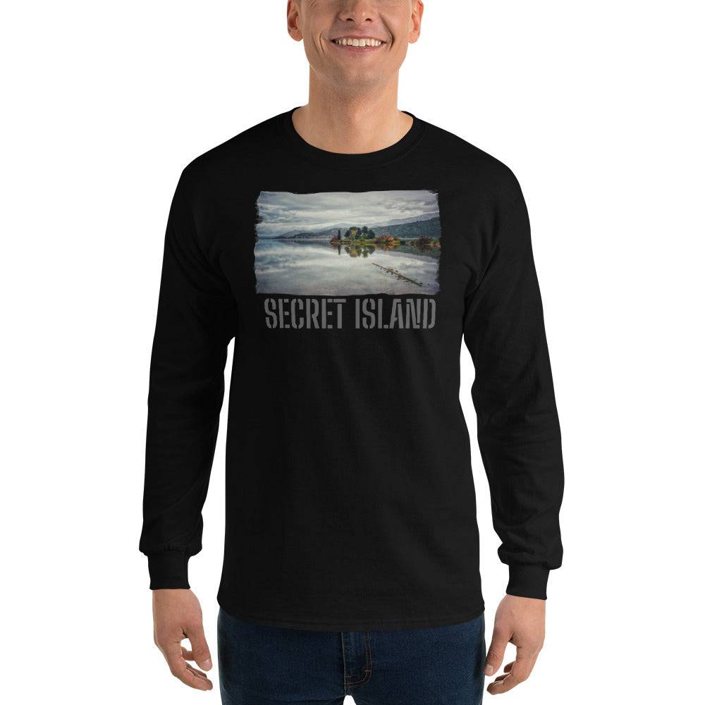 Men’s Long Sleeve Shirt/Secret Island/Personalised - Enet Images