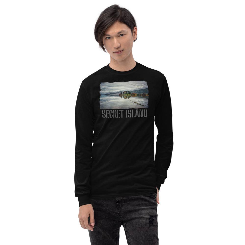 Men’s Long Sleeve Shirt/Secret Island/Personalised - Enet Images