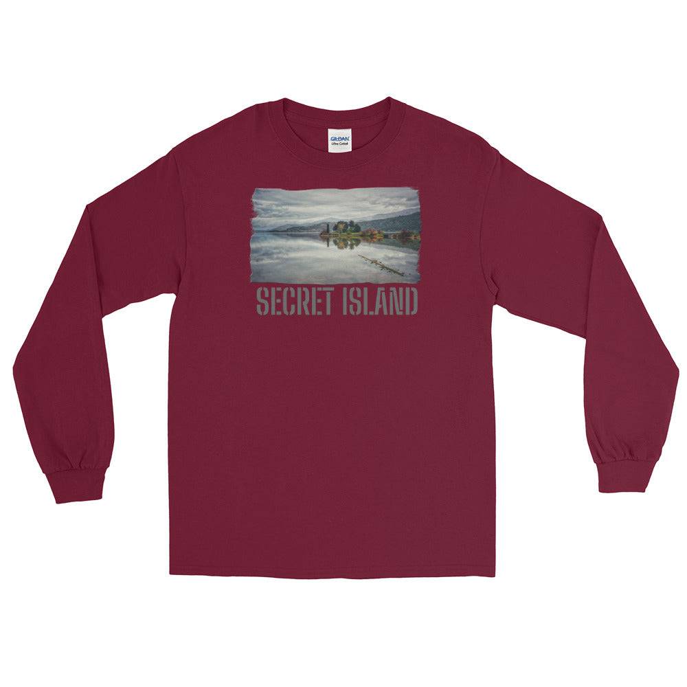 Men’s Long Sleeve Shirt/Secret Island/Personalised - Enet Images