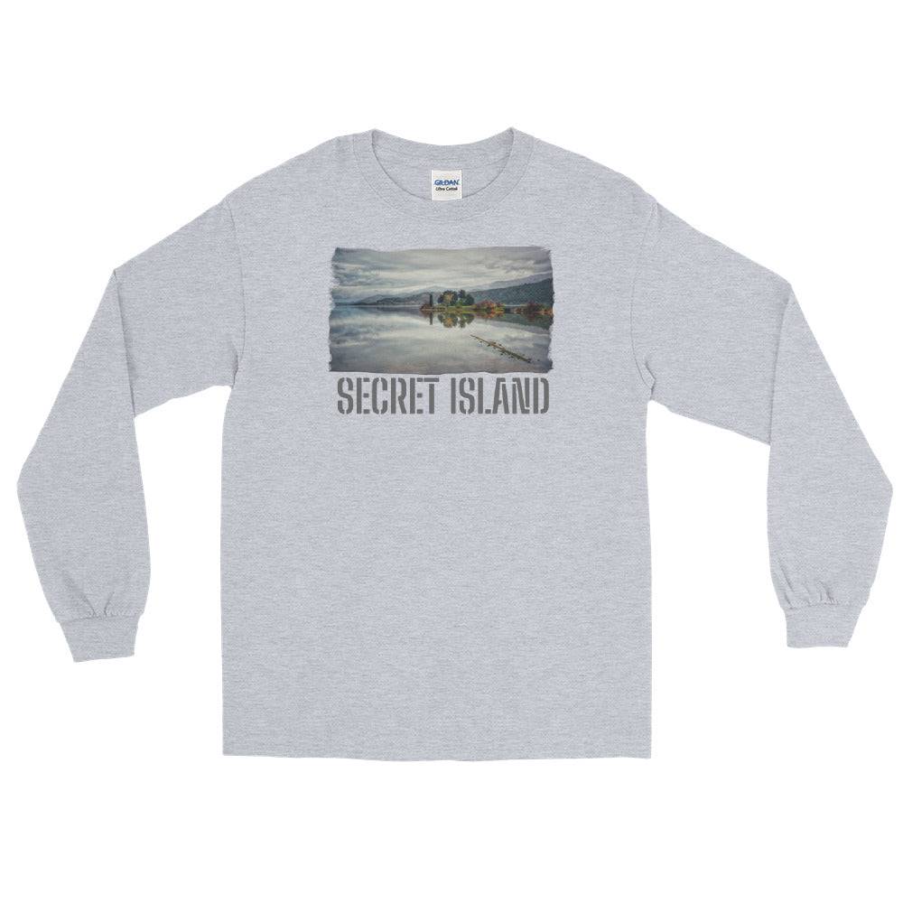 Men’s Long Sleeve Shirt/Secret Island/Personalised - Enet Images