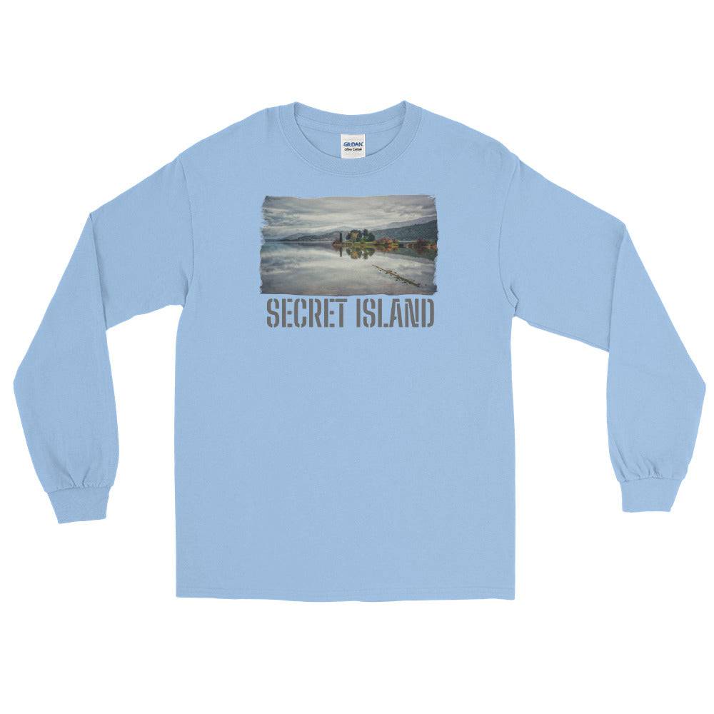 Men’s Long Sleeve Shirt/Secret Island/Personalised - Enet Images