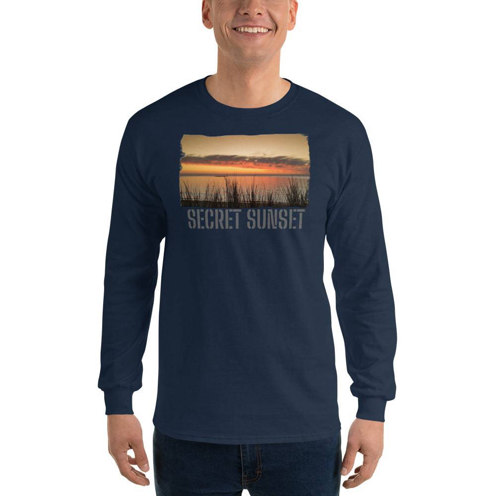 Men’s Long Sleeve Shirt/Secret Sunset/Personalised - Enet Images