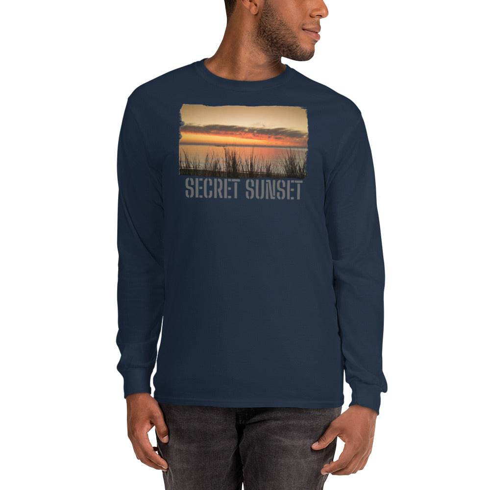 Men’s Long Sleeve Shirt/Secret Sunset/Personalised - Enet Images
