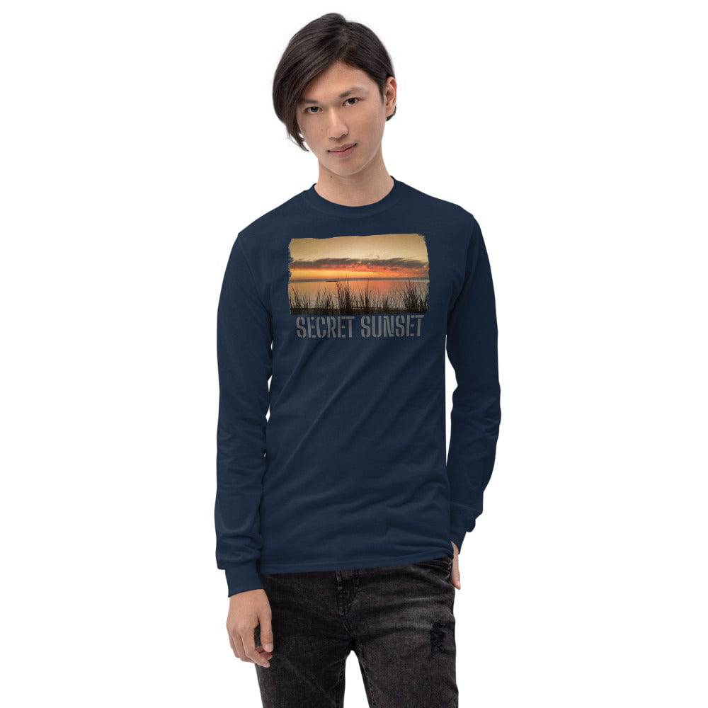 Men’s Long Sleeve Shirt/Secret Sunset/Personalised - Enet Images