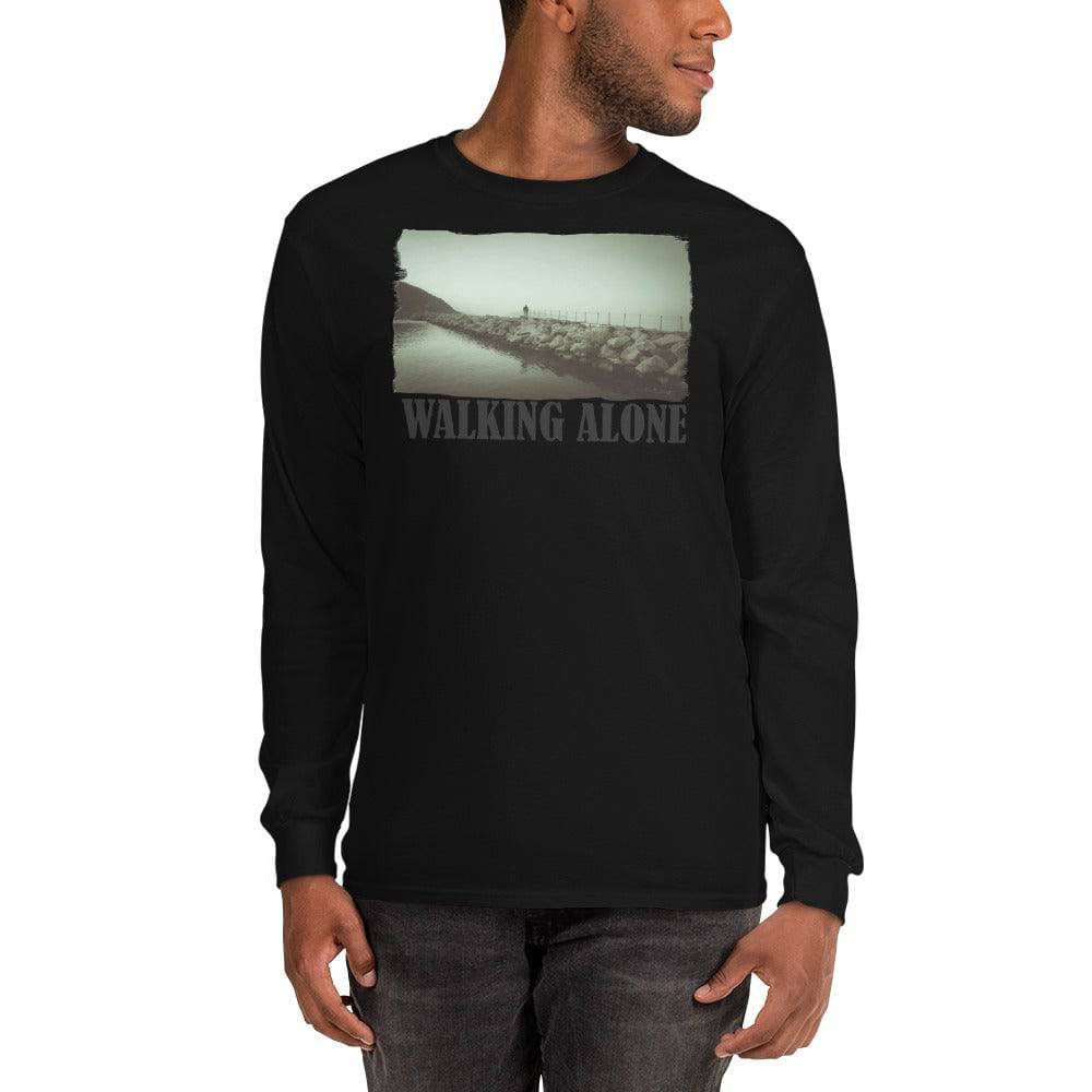 Men’s Long Sleeve Shirt/Walking Alone/Personalized - Enet Images