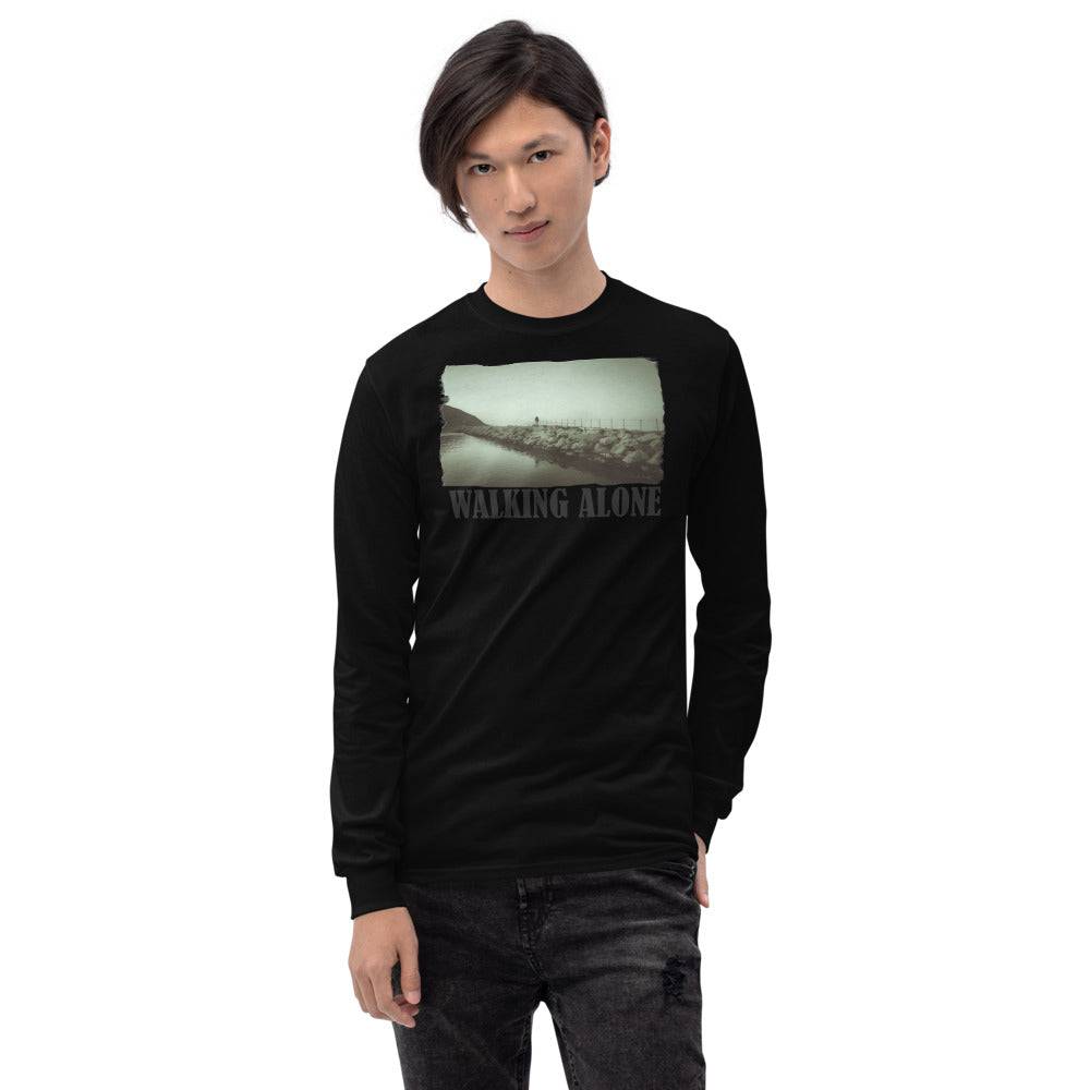 Men’s Long Sleeve Shirt/Walking Alone/Personalized - Enet Images