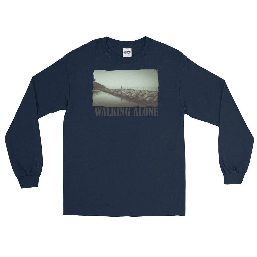 Men’s Long Sleeve Shirt/Walking Alone/Personalized - Enet Images