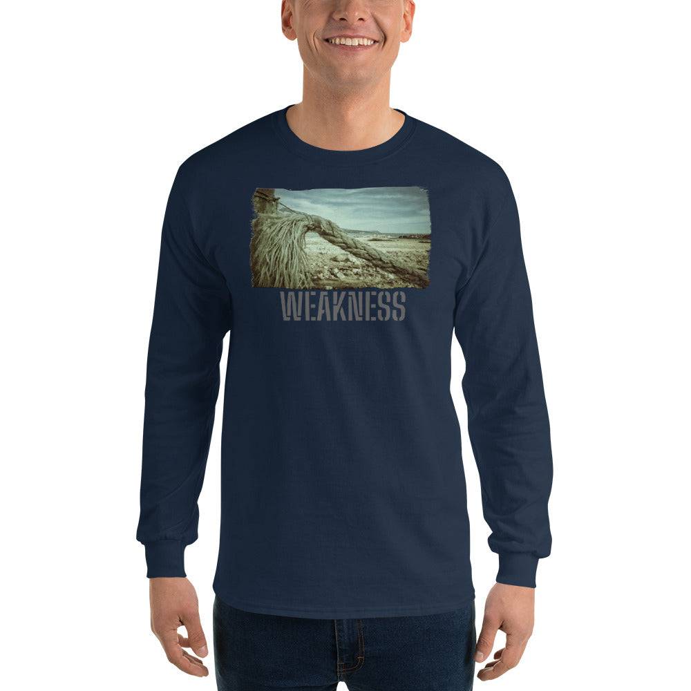 Men’s Long Sleeve Shirt/Weakness/Personalised - Enet Images