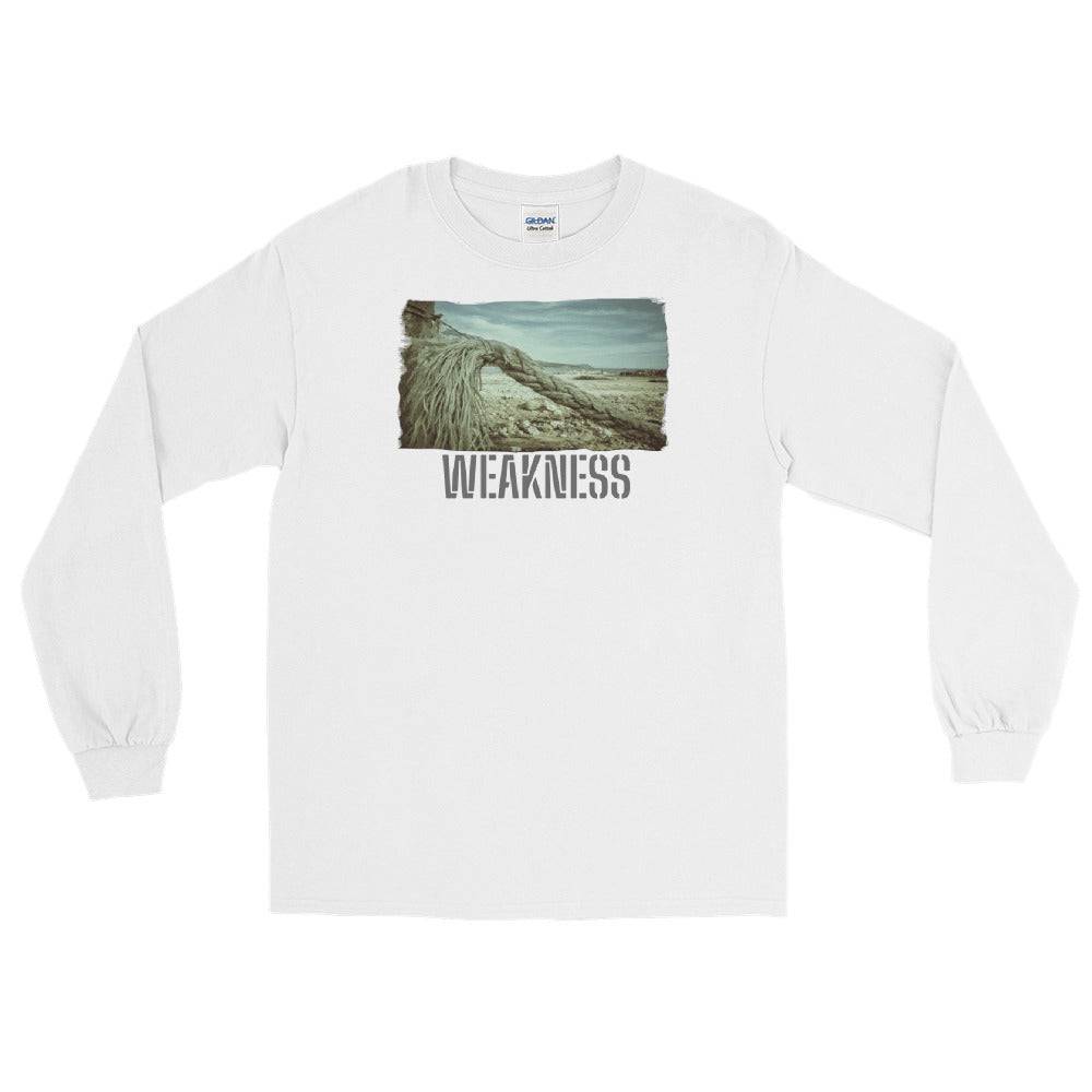 Men’s Long Sleeve Shirt/Weakness/Personalised - Enet Images