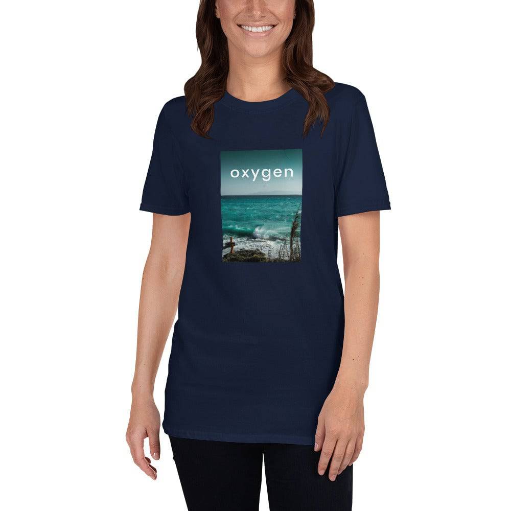 Short-Sleeve Unisex T-Shirt/angry ocean - Enet Images