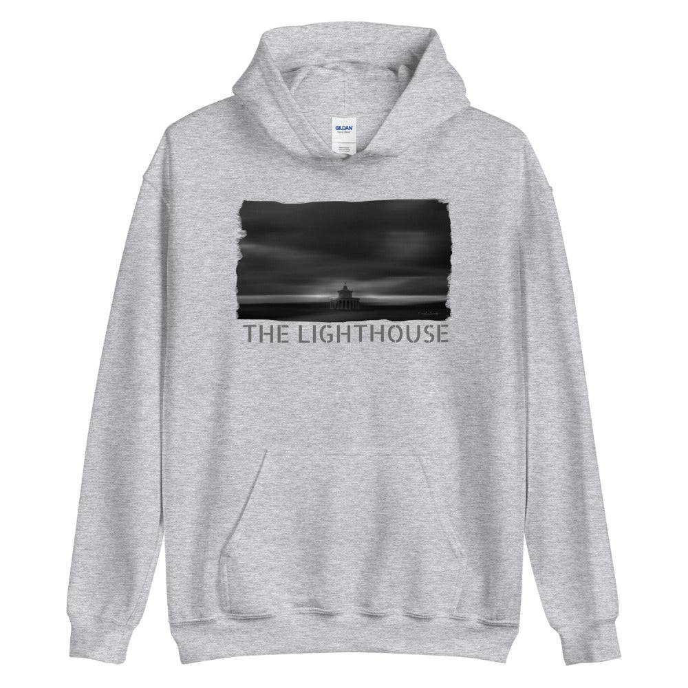 Unisex Hoodie/The Lighthouse B&W/Personalized - Enet Images