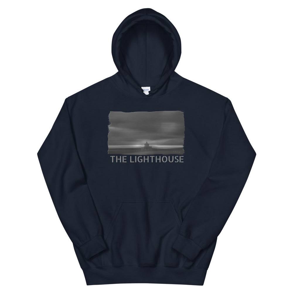 Unisex Hoodie/The Lighthouse B&W/Personalized - Enet Images