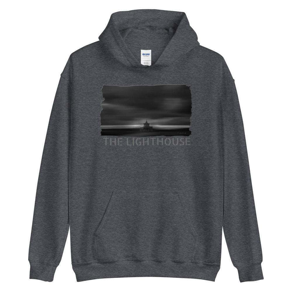 Unisex Hoodie/The Lighthouse B&W/Personalized - Enet Images