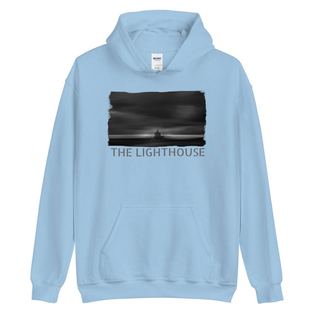 Unisex Hoodie/The Lighthouse B&W/Personalized - Enet Images