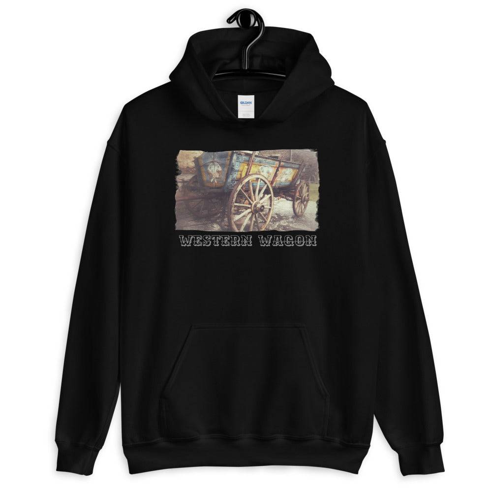 Unisex Hoodie/Western Wagon Colored/Personalized - Enet Images