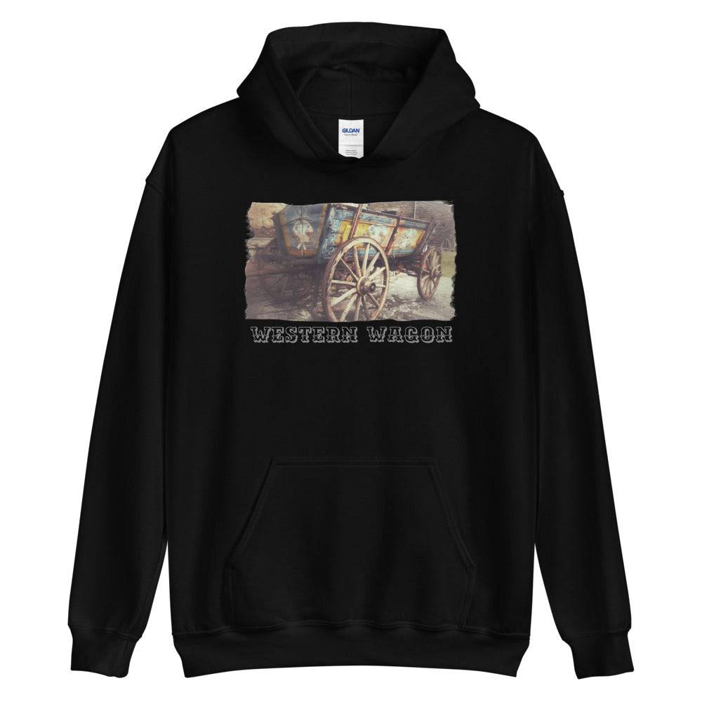 Unisex Hoodie/Western Wagon Colored/Personalized - Enet Images