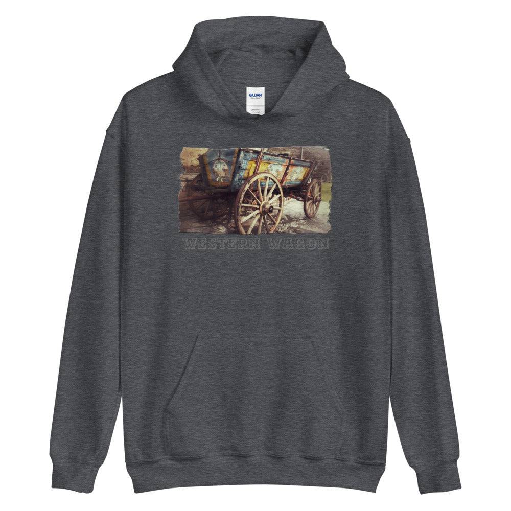 Unisex Hoodie/Western Wagon Colored/Personalized - Enet Images