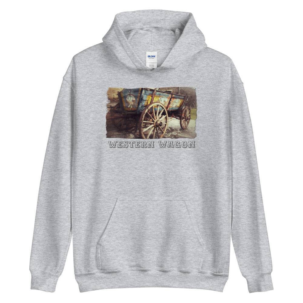 Unisex Hoodie/Western Wagon Colored/Personalized - Enet Images