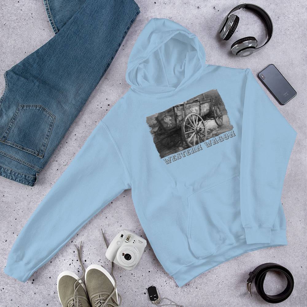 Unisex Hoodie/Western Wagon/Personalized - Enet Images